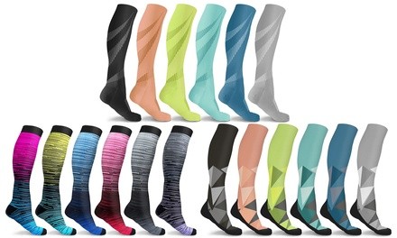 DCF Knee-High Compression Sock Collection (6-Pack)