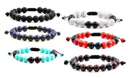 Shocker Tie Natural Healing Stone Bracelets