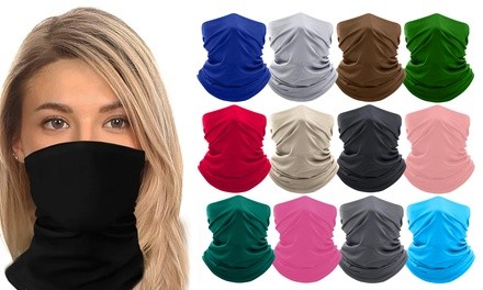 Unisex Breathable Moisture-wicking Neck Gaiter Mask Scarf Bandana (2-Pack)