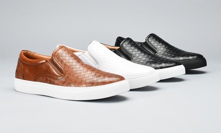 Men's Coastal Weave Slip-On Sneakers