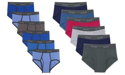 Fruit of the Loom Men's Mid-Rise Briefs (S–3XL) (12-Pack)