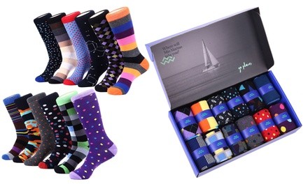 Mio Marino Men's Fun Dress Socks (12 Pairs)