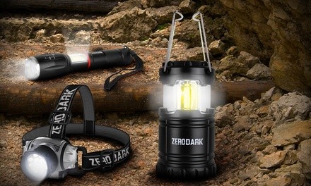 ZeroDark Tactical Set with Flashlight, Lantern, and Headlamp