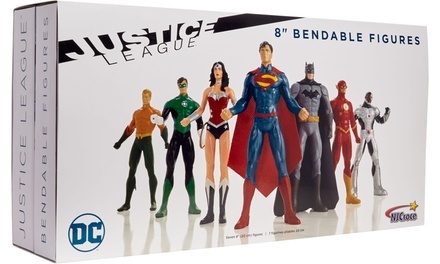 Justice Leauge Bendable Figures Set (7-Piece)