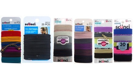 Scunci Hair Ties No-Damage Elastics (100- or 120-Count)