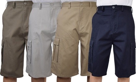 Maxxsel Oscar Sports Men's Cotton Cargo Shorts (Sizes 32-52)