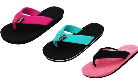 Norty Women's Thong Flip-Flop Sandals