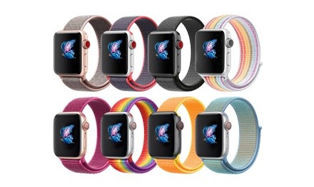 Soft Breathable Nylon Sport Loop Band for Apple iWatch Series 1/2/3/4/5