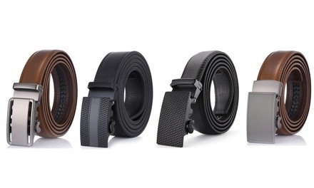 Gallery Seven Men's Leather Ratchet Belt. Multiple Options Available.