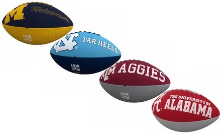 Logo Brands NCAA Junior-Size Rubber Football