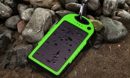 5,000mAh Water-Resistant Solar Smartphone Charger