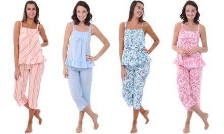 Alexander Del Rossa Women's 100% Cotton Lounge Set. Plus Sizes Available