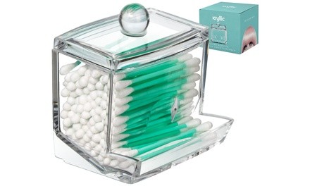 Acrylic Q-Tip Storage Dispenser