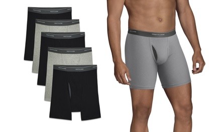 Fruit of the Loom Men's CoolZone Fly Boxer Briefs (5-Pack)