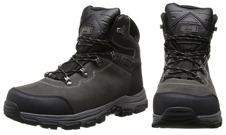 Magnum Austin Men's Waterproof Steel-Toe Charcoal Work Boots