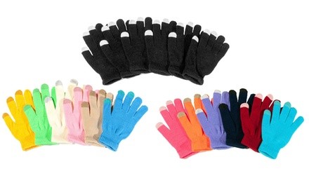 XIX Unisex Touchscreen Gloves (6 Pairs)