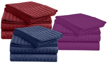 Ultra-Soft Stripe Bed Sheet Set