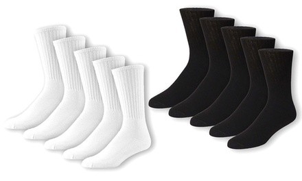 Job Site Men's Cushion Crew Heavy Duty Boot Socks (10 Pairs)