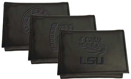 Team Sports America NCAA Genuine-Leather Trifold Wallet