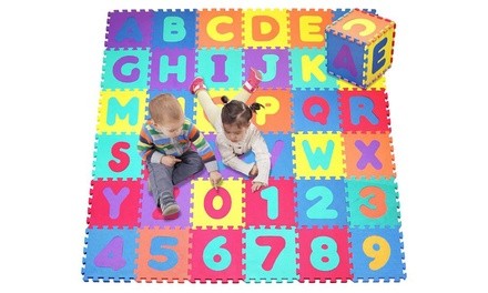 Foam Alphabet and Numbers Puzzle Play Mat (36 Tiles)