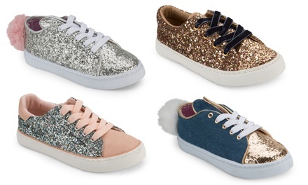 Olivia Miller Girl's Sparkly Sneakers