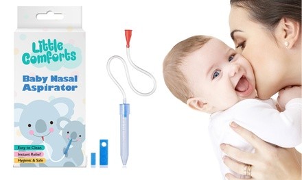 Little Comforts Baby Nasal Aspirator Boogie Snot Sucker to Clear Infant Nostrils