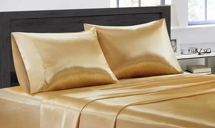 Luxury Home Satin Sheet Set (4-Piece)