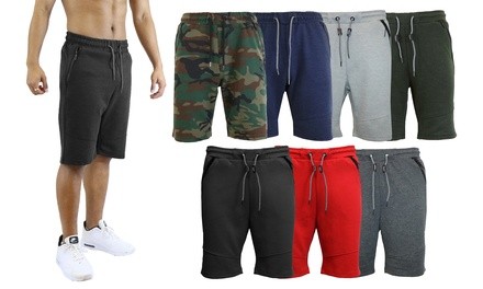 Men's Tech Fleece Slim Fit Jogger Lounge Shorts. Multiple Styles Available.