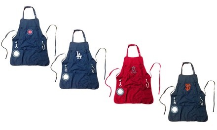 Team Sports America MLB Five-Pocket Grilling Apron with Bottle Opener