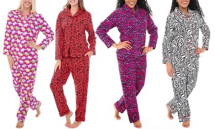 Alexander Del Rossa Women's Warm Cotton Flannel Pajama Set. Plus Sizes Available.