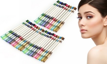 Professional Cosmetic Vivid Multi color Eyeliner Precision Pencils 12 or 24 Pack