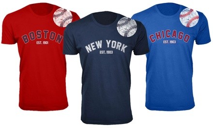 Men's 100% Cotton Home Run Baseball T-shirts (S-3XL)