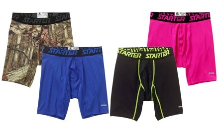 Starter Men's Compression Boxer Briefs (4-Pack)