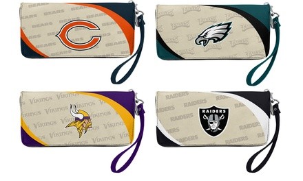 Little Earth NFL Curve Zip Organizer Clutch Wallet