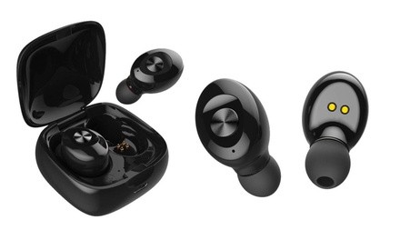 True Wireless Stereo (TWS) Dual Earbuds Bluetooth Earphones with Charging Case