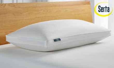 Serta Side-Sleeper White Goose Feather & Down Fiber Pillow