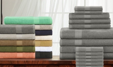 Verona & Velstand Eco-Friendly Cotton Towel Sets (18-Piece)