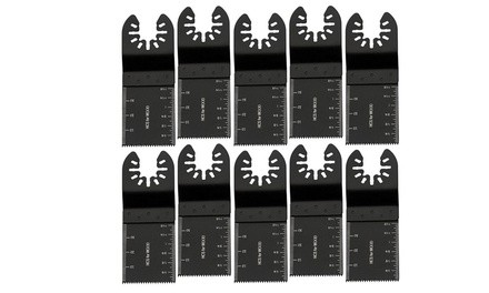 10 PCS 34mm Universal Oscillating Multi Tool Saw Blades Carbon Steel Cutter