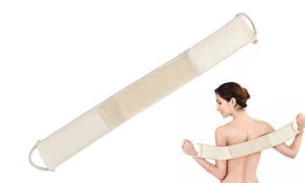 Soft Natural Sisal Fiber Back Strap Exfoliator Scrubber Spa Body Skin Brush