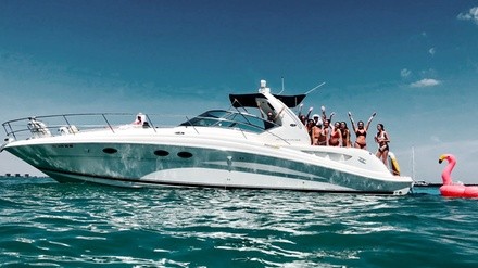 $549 for Four-Hour 45' Yacht Rental Tour and Party for Up to 13 from Dolphin Water Sport ($1,570 Value)