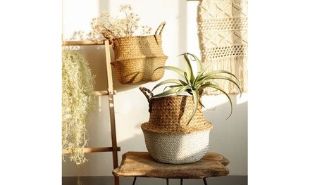 Inverlee Seagrass Wicker Basket Wicker Basket Flower Pot