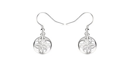 Sterling Silver Celtic Hook Earrings