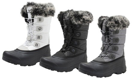 ArcticShield Women's Polar Waterproof Cold Rated Snow Boots (Up to Size 11)