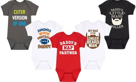 Instant Message Dad's Little Buddy Infant One-Piece