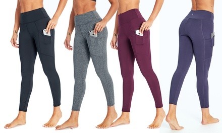 Marika Tek Fleece-Lined Cozy Pocket Leggings. Plus Sizes Available.