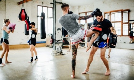 Muay Thai Kickboxing Classes at Darkside Jiu-Jitsu (Up to 58% Off). Three Options Available.