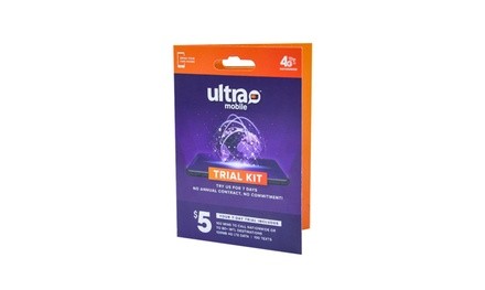 Ultra Mobile 7-Day Phone Plan with (Micro/Mini/Nano) Sim Trial Kit 