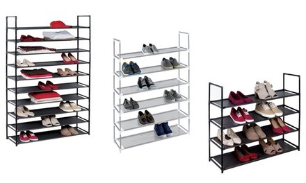 4-, 6-, or 10-Tier Shoe Rack