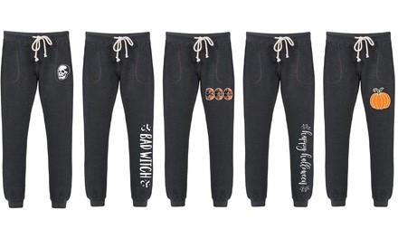 Instant Message Women's Halloween Joggers. Plus Sizes Available.