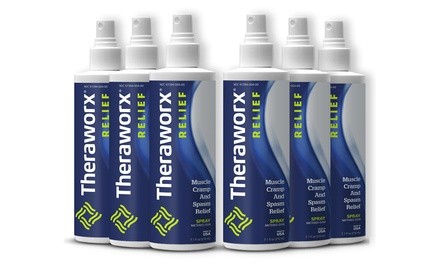 Theraworx Relief for Muscle Cramps and Spasms Spray (1-, 2-, 3-, 4-, 5-, or 6-Pack)